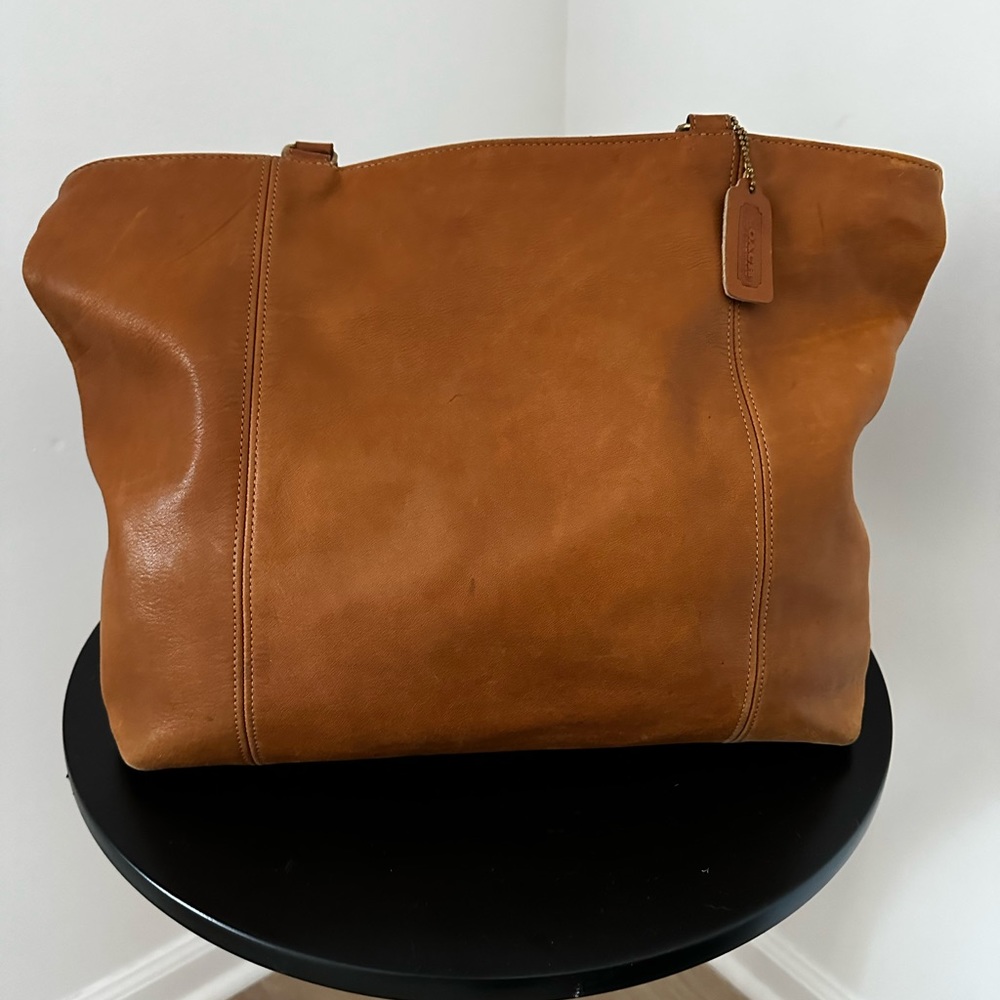 COACH Large Brown Leather Tote